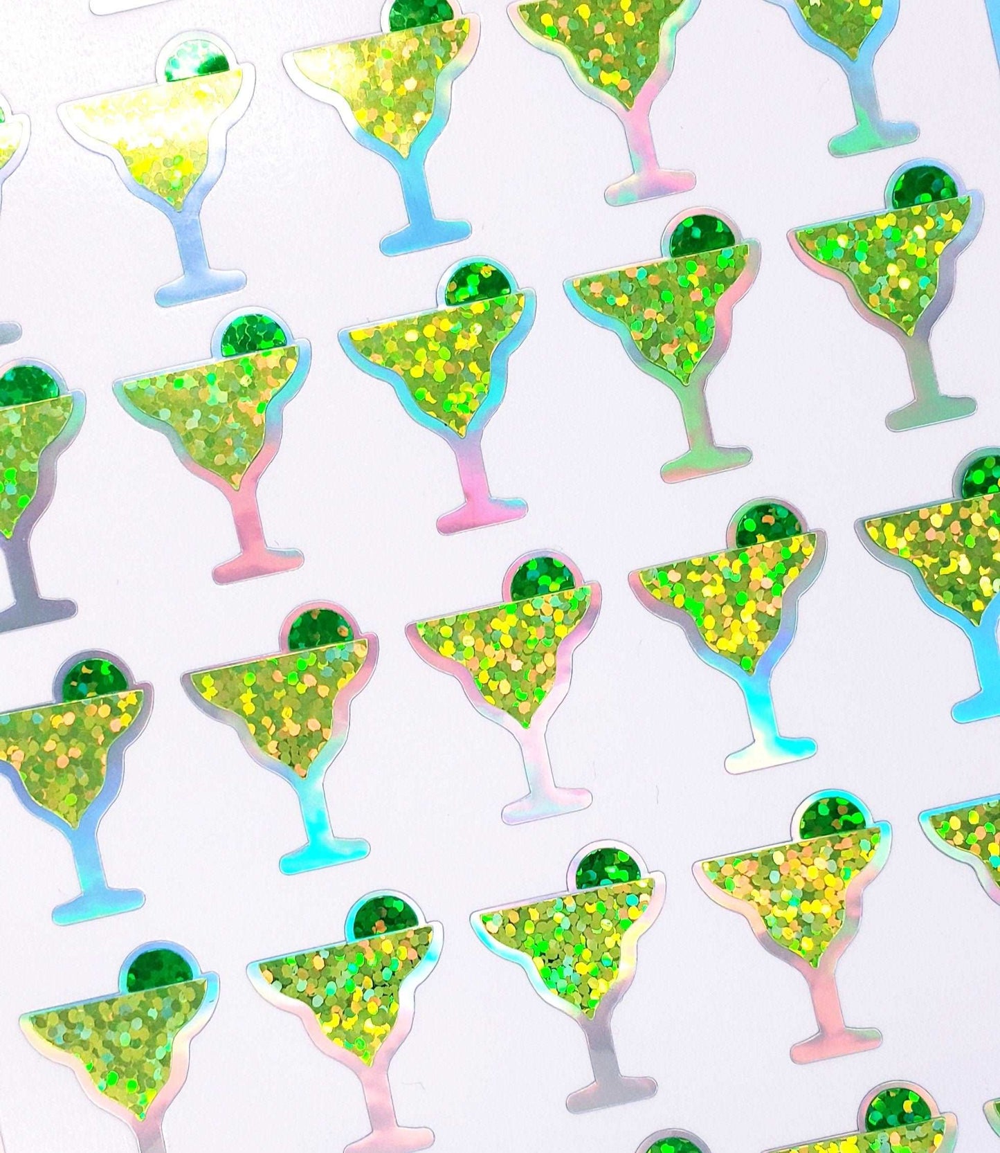 Margarita Glass Sticker Sheet, set of 30