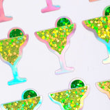 Margarita Glass Sticker Sheet, set of 30
