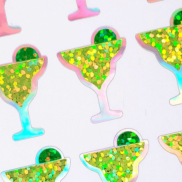 Margarita Glass Sticker Sheet, set of 30