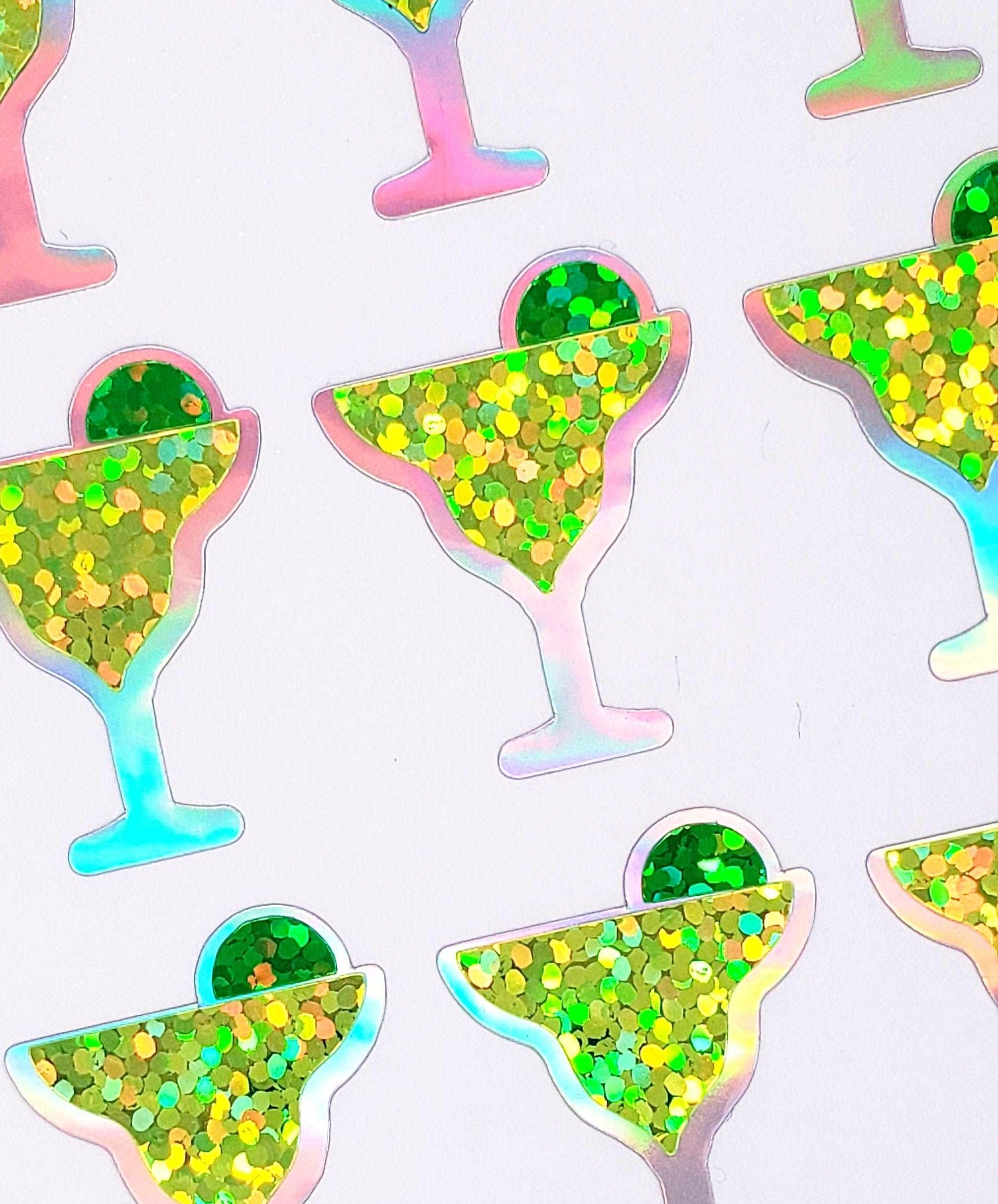 Margarita Glass Sticker Sheet, set of 30