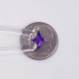 Purple Four-Pointed Stars Sticker Sheet.