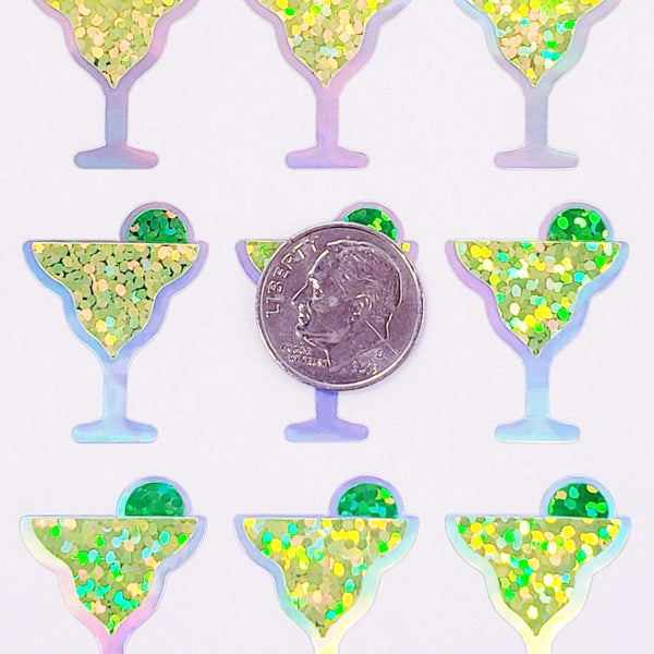 Margarita Glass Sticker Sheet, set of 30