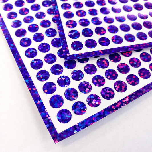 Purple Dots Stickers