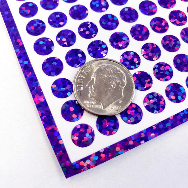 Purple Dots Stickers