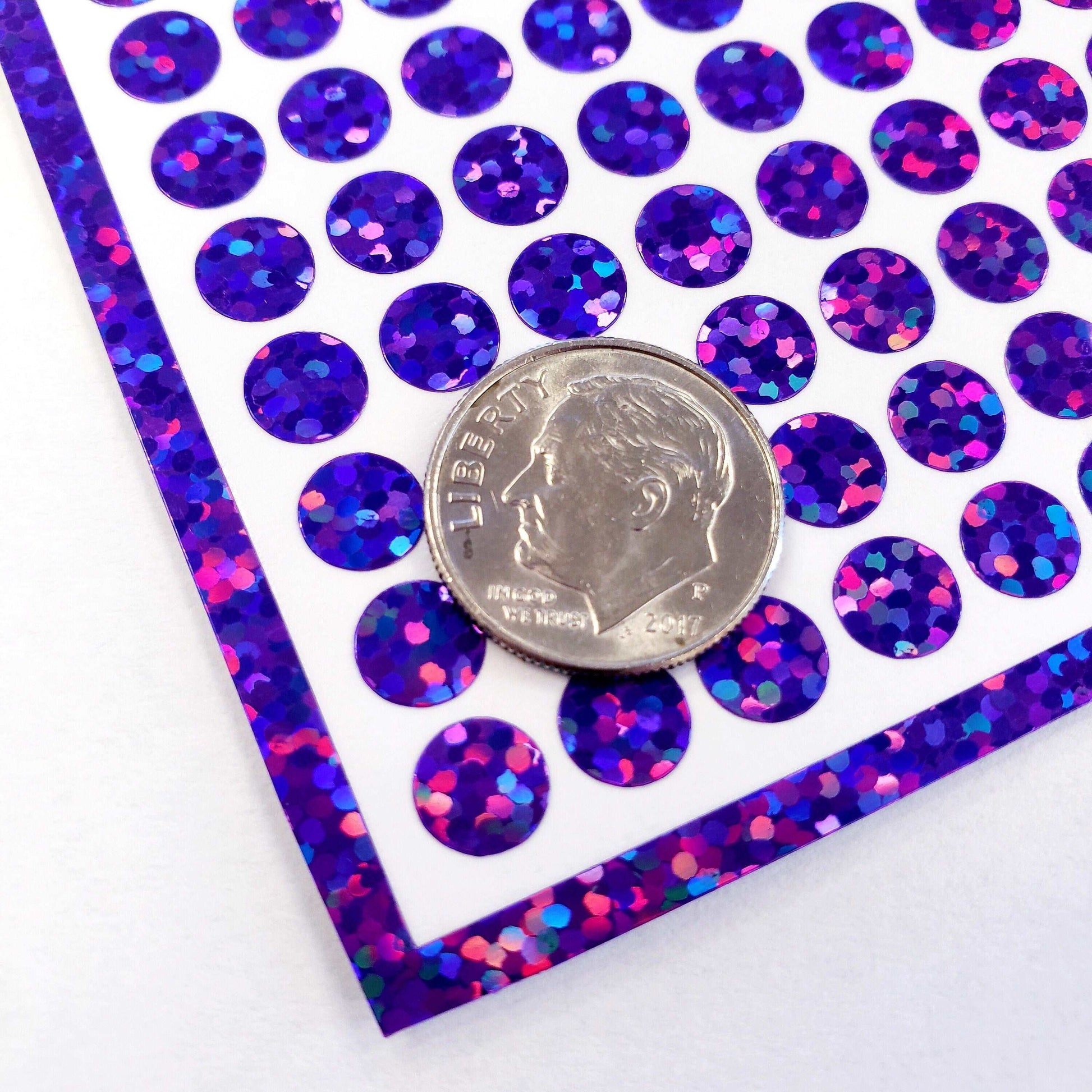 Purple Dots Stickers
