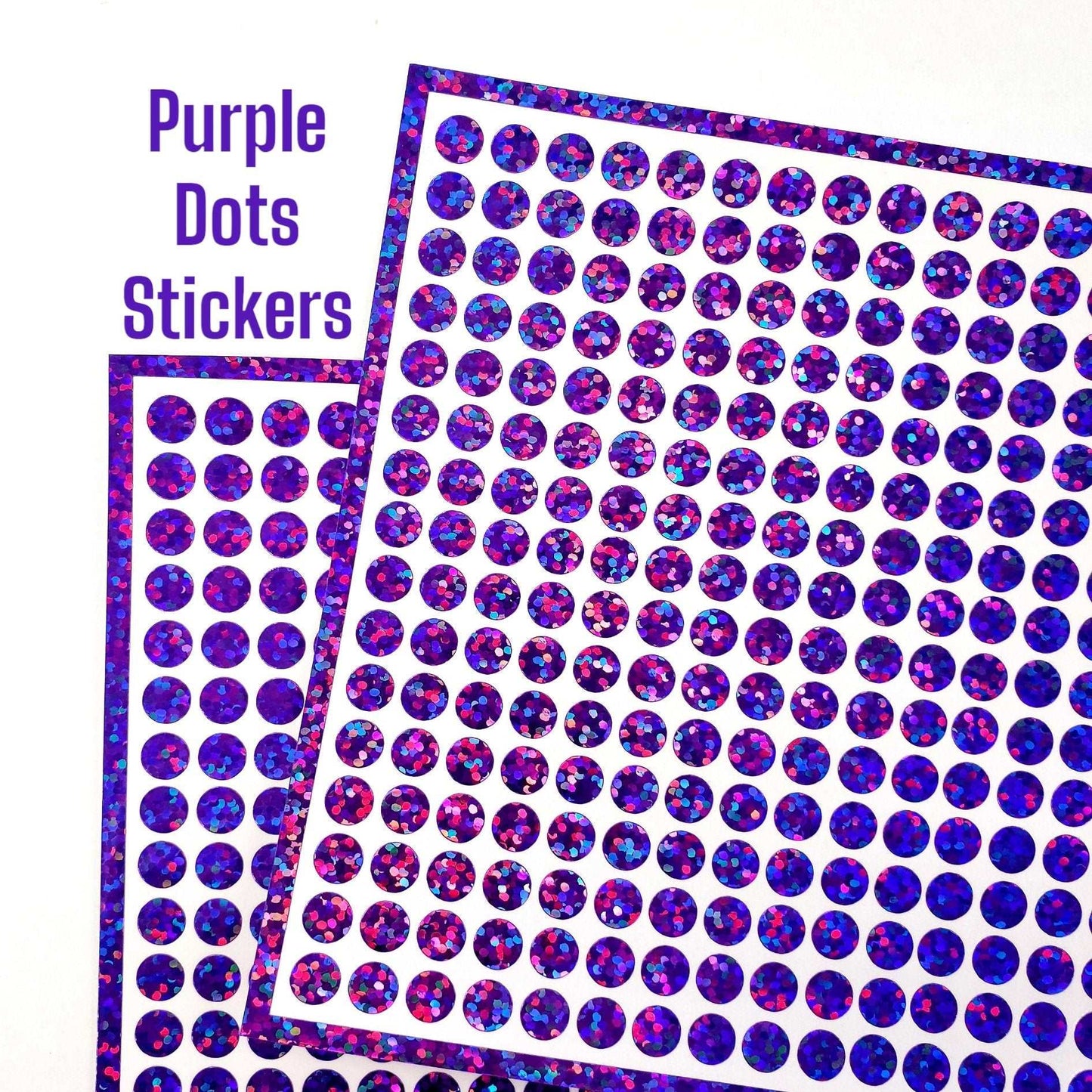 Purple Dots Stickers