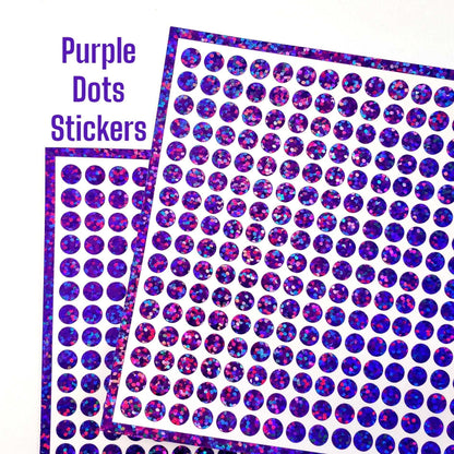 Purple Dots Stickers