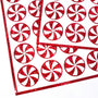 Peppermint Candy Stickers Sheet