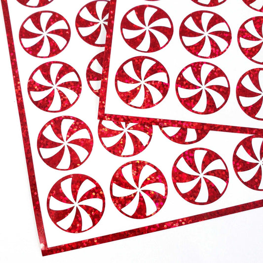 Peppermint Candy Stickers Sheet