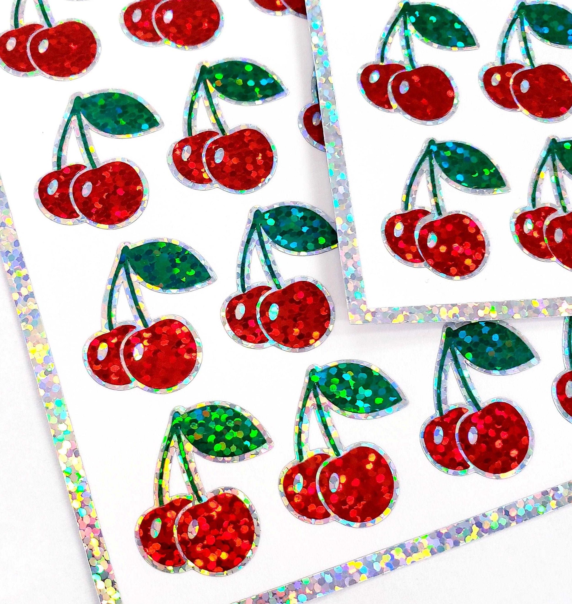 Cherry Stems Fruit Stickers