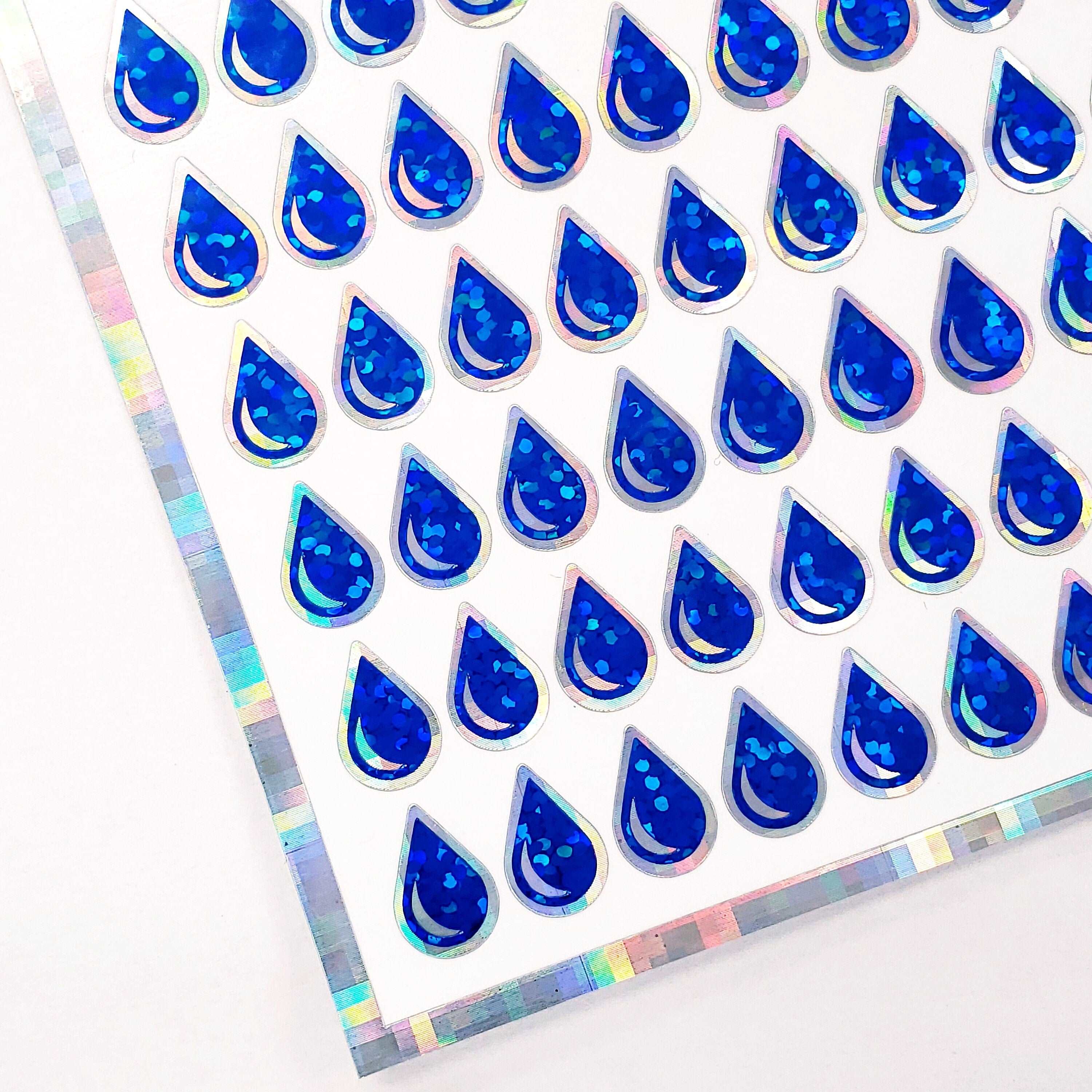 Dark Blue Rain Drop Stickers – Fairy Dust Decals