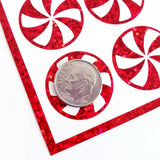 Peppermint Candy Stickers Sheet