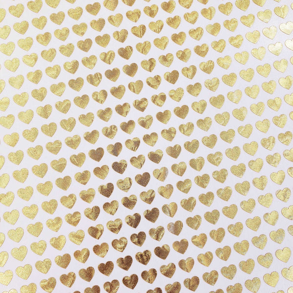 Gold Heart Stickers, set of 285 hearts, gloss metallic gold heart vinyl decals, wedding meal choice stickers, adhesive vinyl hearts