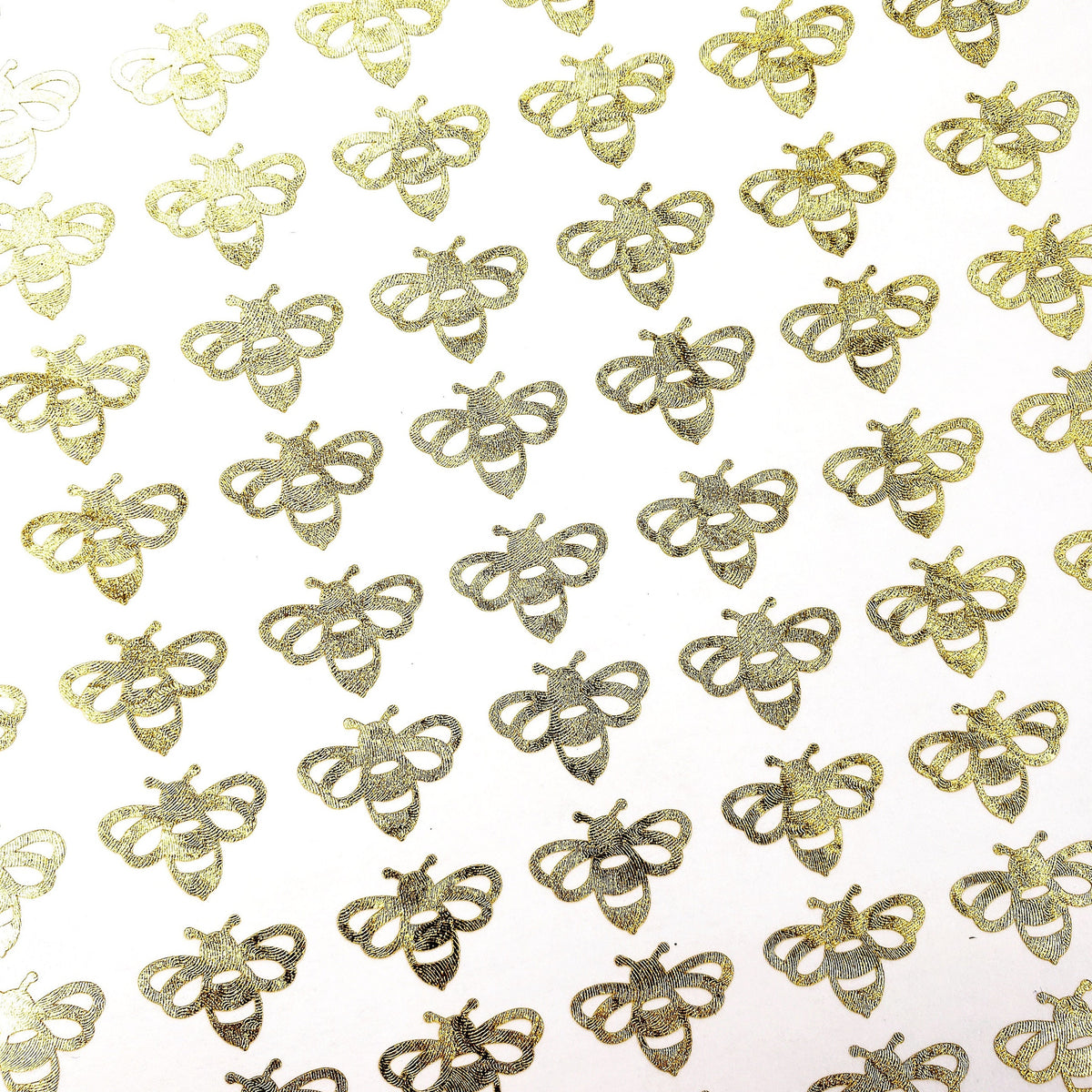 small gold honeybee stickers