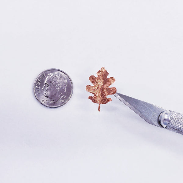 Copper Oak Leaf Stickers