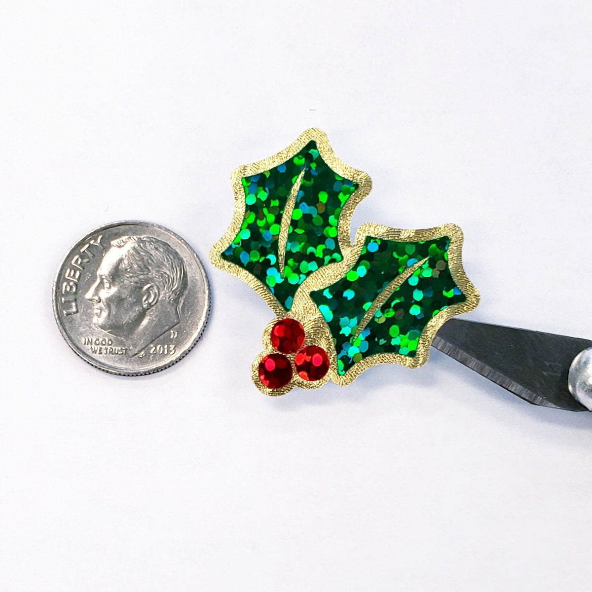 Holly Stickers for Christmas Card Envelopes, set of 20