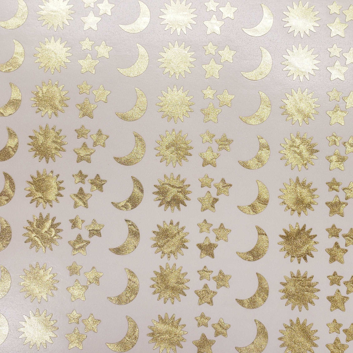 gold sun moon and stars stickers