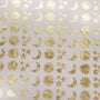 gold sun moon and stars stickers