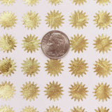 Gold Sun Stickers