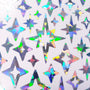 Mid Century Style Starburst Stickers, set of 100+ peel and stick kiss cut star stickers for cards, crafts, envelopes, laptops and journals