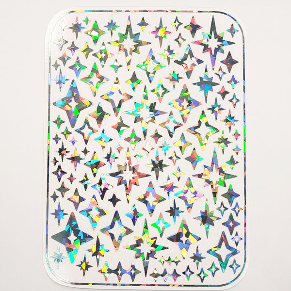 Mid Century style starburst stickers