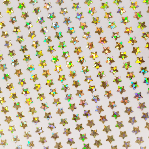 Extra Small Star Stickers, set of 600 micro sized silver star vinyl stickers for journals, notebooks, planners and goal trackers