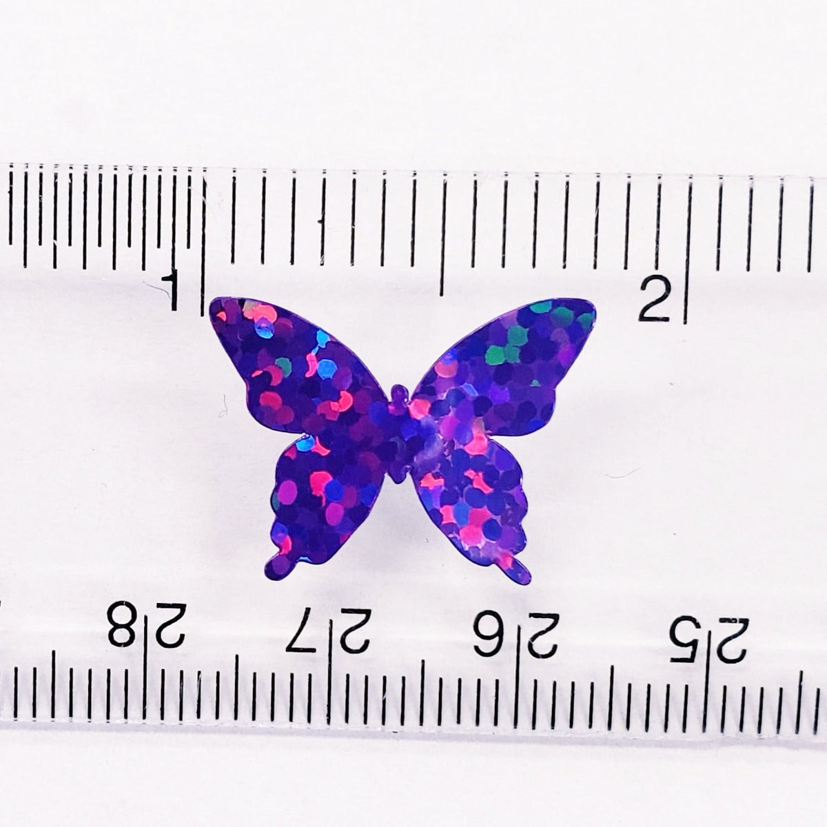 Purple Butterfly Stickers, set of 25