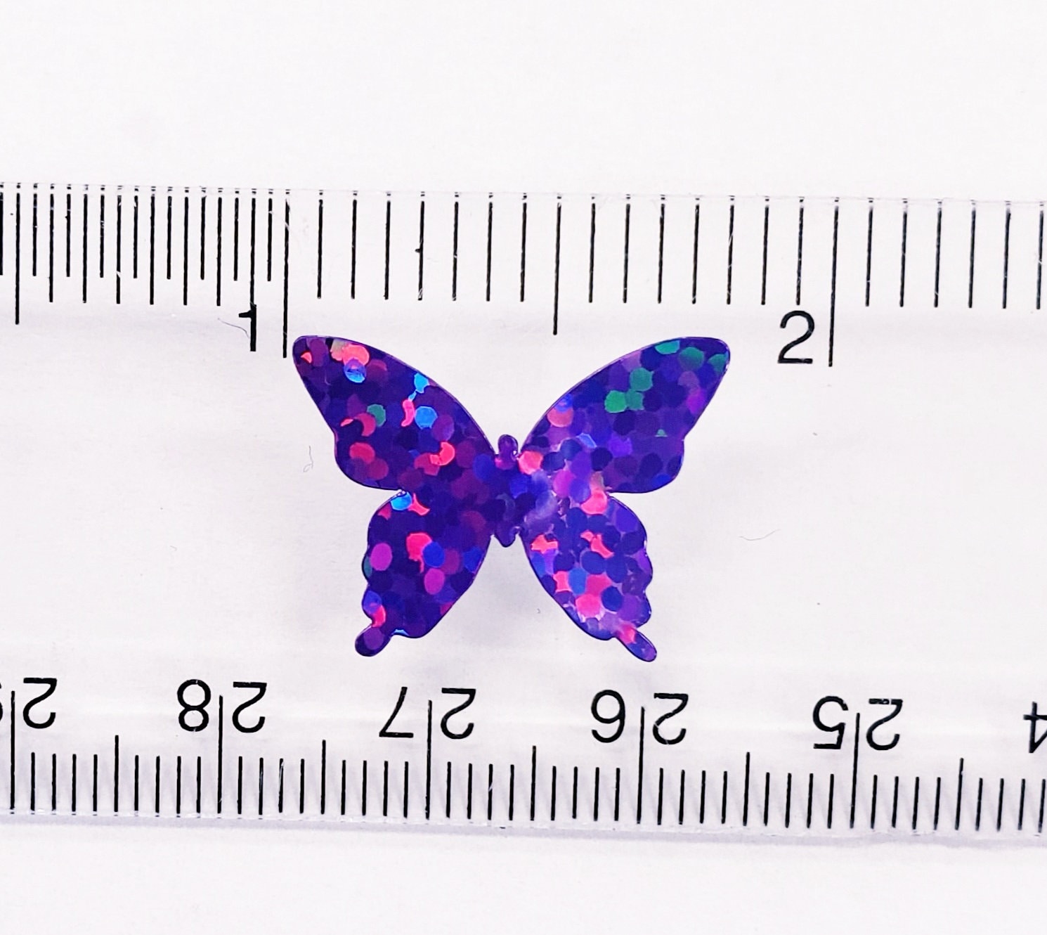 Purple Butterfly Stickers, set of 25