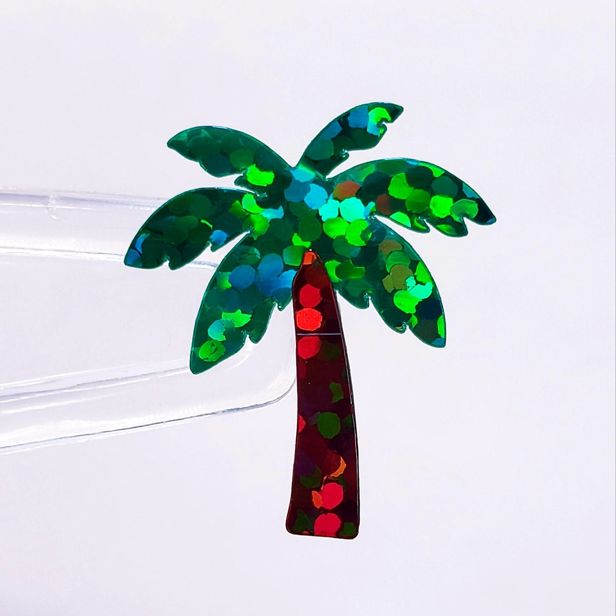Tropical Palm Tree Stickers, Set of 48 palm tree vinyl decals. Embellishments for planners, journals, notecards, and scrapbook pages.