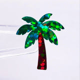 Tropical Palm Tree Stickers, Set of 48 palm tree vinyl decals. Embellishments for planners, journals, notecards, and scrapbook pages.