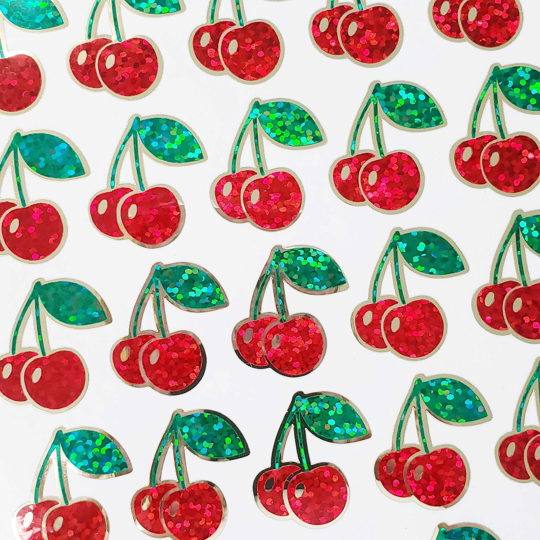 Cherry Stickers, gold – Fairy Dust Decals