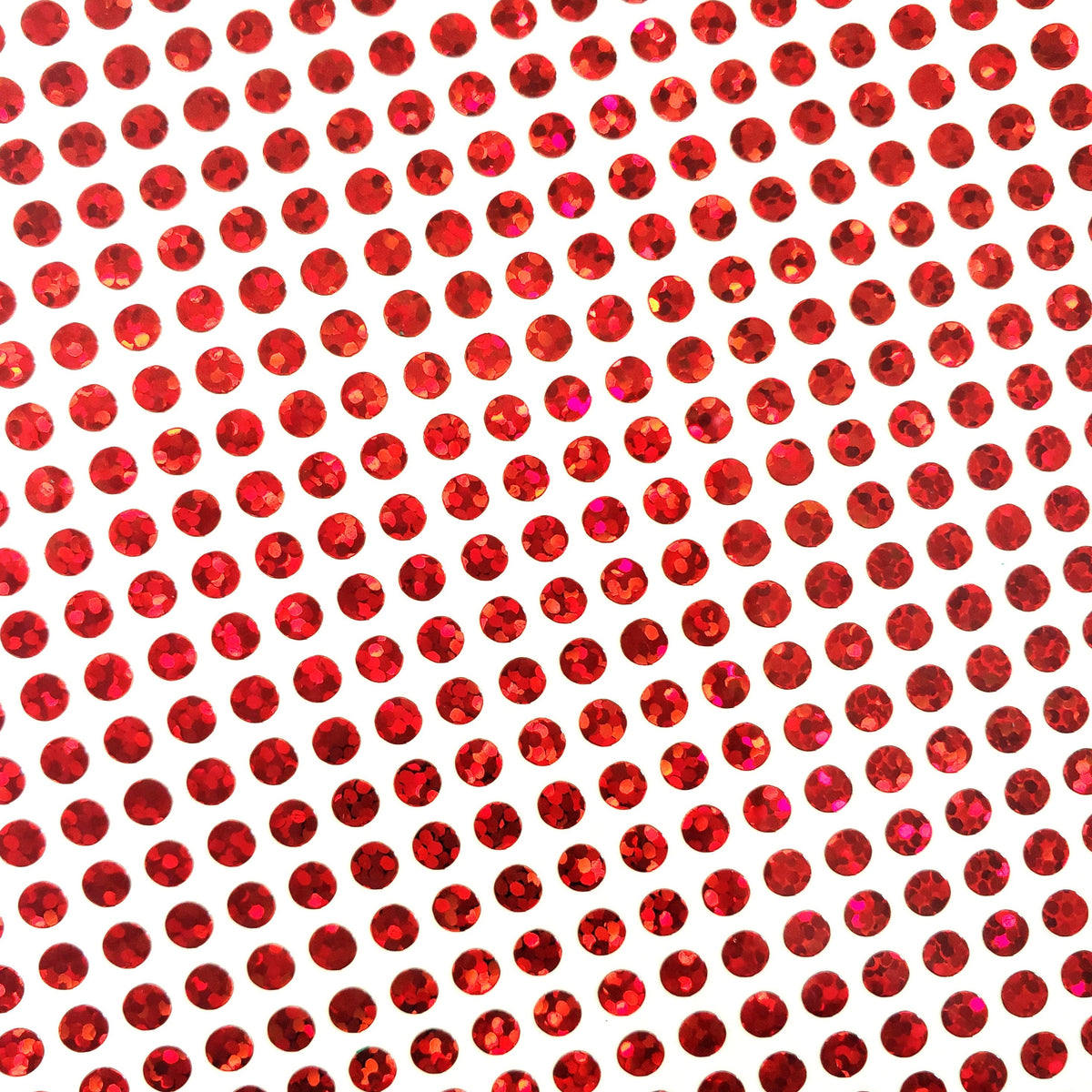 Extra Small Red Glitter Dot Stickers. Set of 750 micro sized red dots for daily journals, planners, period trackers, calendars and crafts.