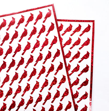 Red Cardinal Bird Stickers