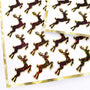 Christmas Reindeer Stickers, set of 24