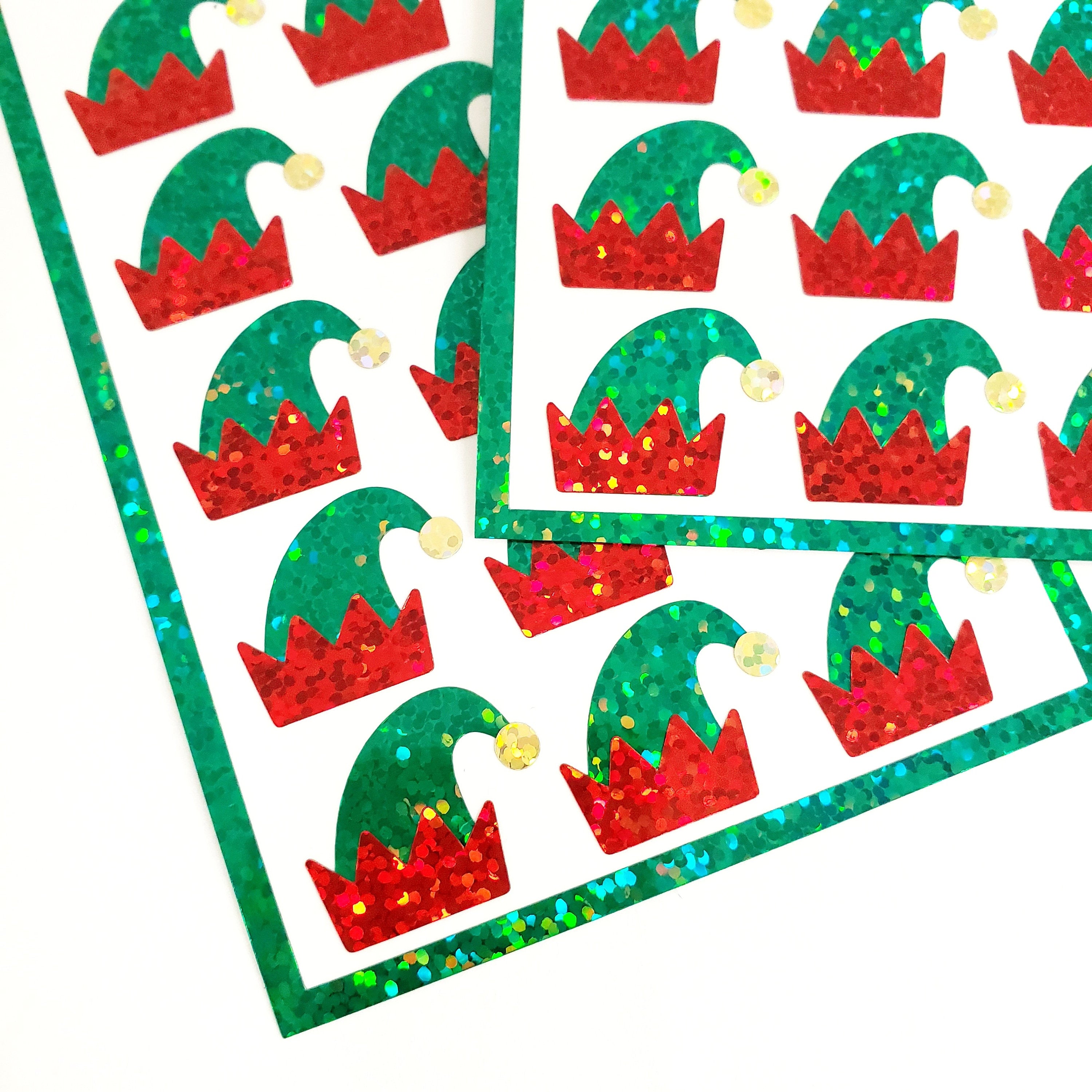 Elf Hat Stickers, set of 21 – Fairy Dust Decals