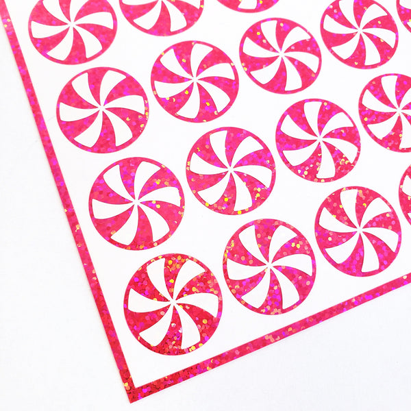 Pink Peppermint Stickers