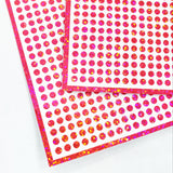 Extra Small Pink Dot Stickers, set of 750 micro sized neon pink glitter dots for daily journals, planners, trackers, calendars and crafts.