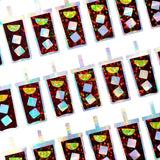 Iced Tea Stickers, set of 30 cold drink sweet tea with lemon glitter stickers for calendars, journals, food trackers, planners and charts.