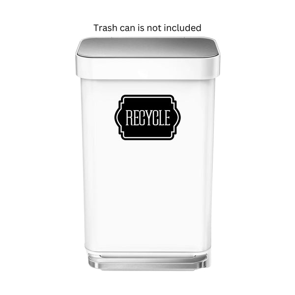 Recycle Decal, Sticker for garbage barrel, vinyl decal for trash can, recycling tote decal, eco friendly, zero waste