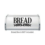 Bread Box Decal, bread box storage label, farmhouse style pantry decor, computer cut decal, bread box NOT included