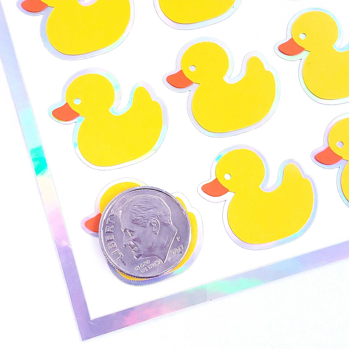 Ducky Sticker Yellow Rubber Ducky Stickers, set of 35 – Fairy Dust Decals