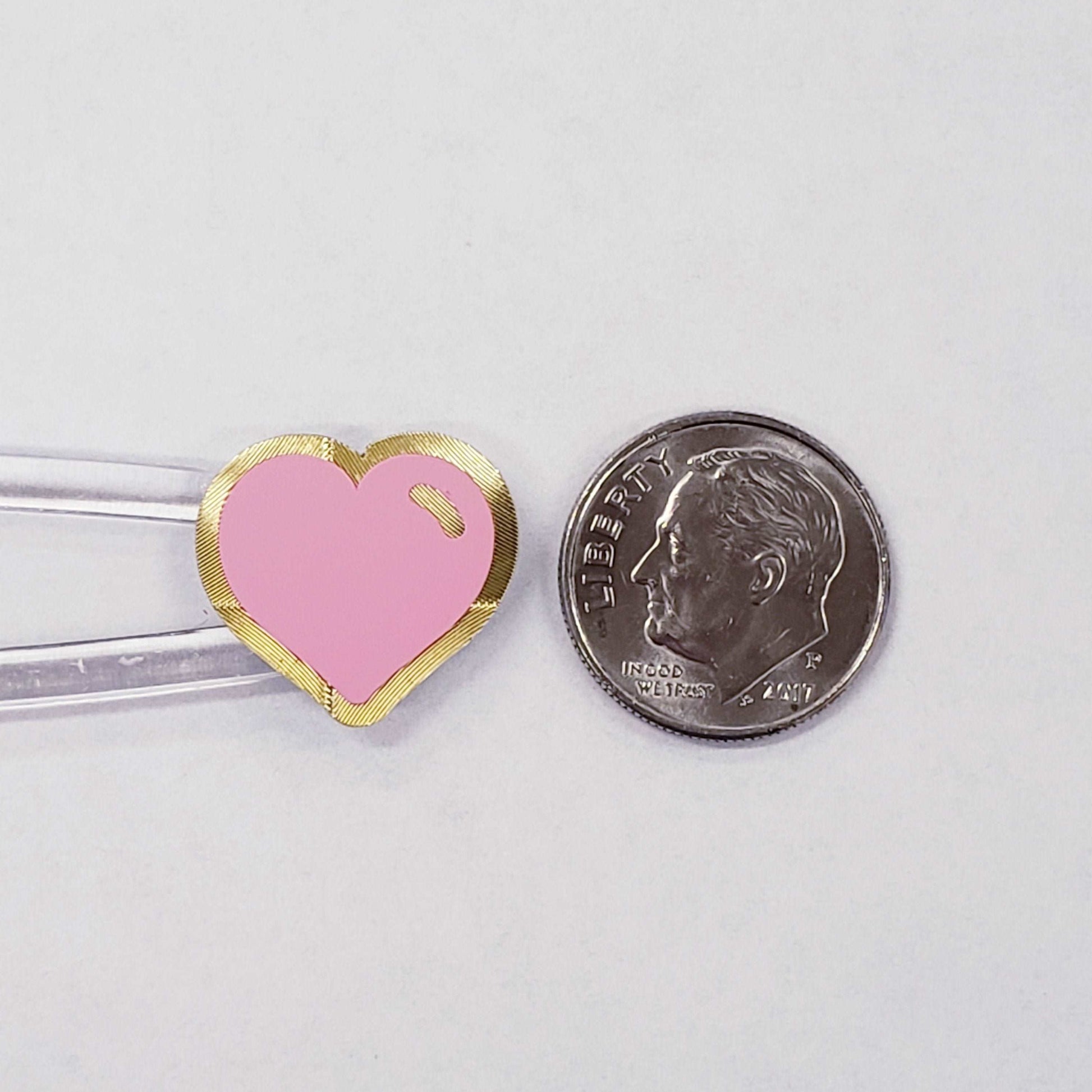Pastel Rainbow Heart Stickers for Valentine's Day Cards and envelopes, set of 60 small heart decals for journals, notes and scrapbooks.
