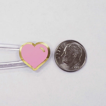 Pastel Rainbow Heart Stickers for Valentine's Day Cards and envelopes, set of 60 small heart decals for journals, notes and scrapbooks.