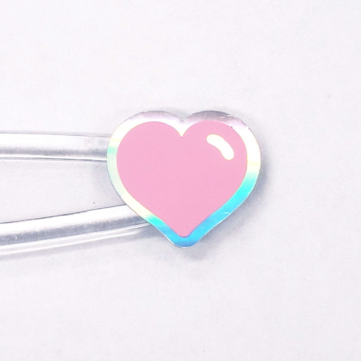 Pastel Rainbow Colors Heart Stickers, set of 60 small vinyl hearts for invitations, envelopes and journals, Scrapbook page embellishments.