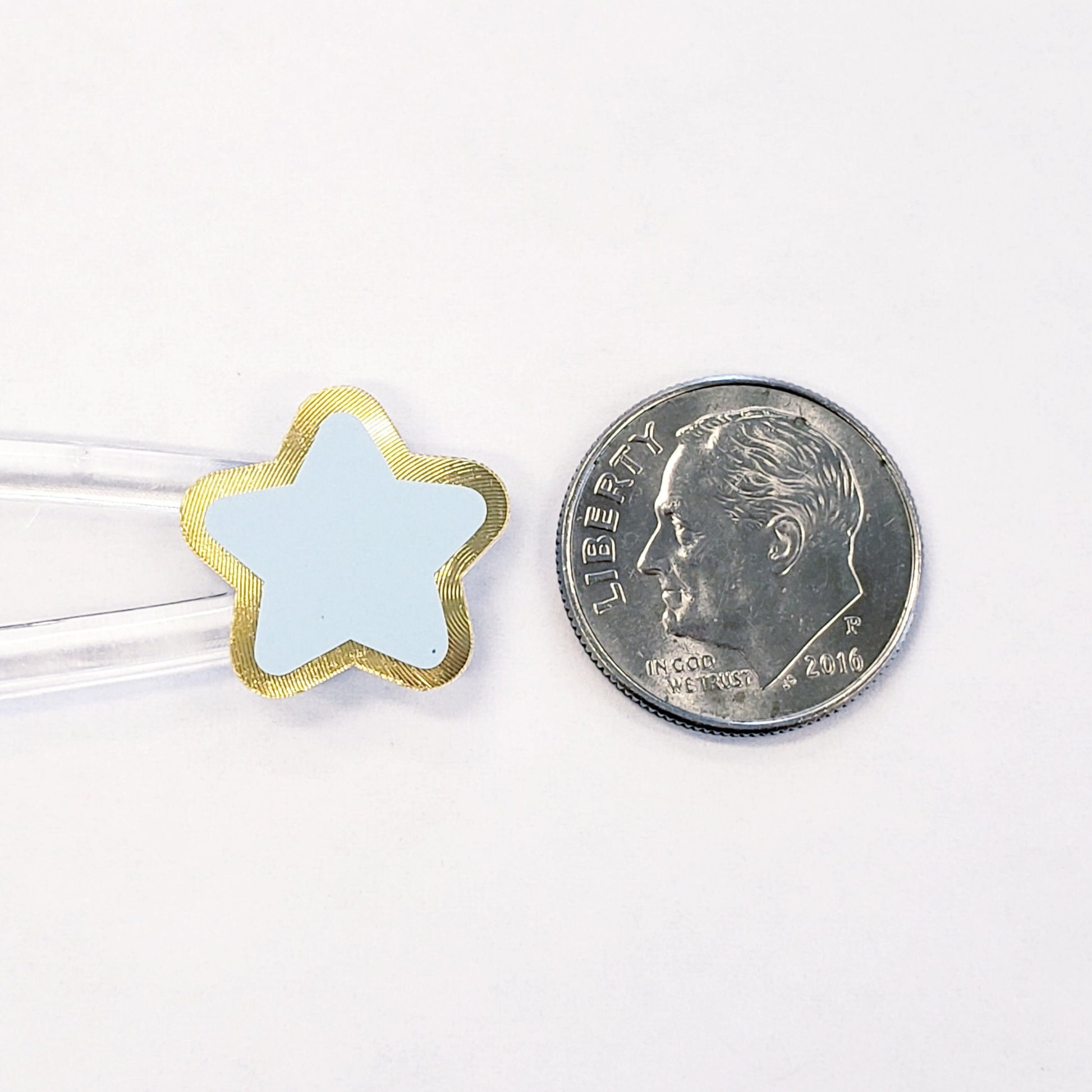 Pastel Rainbow Star Stickers, set of 70 small soft color kawaii stars for cards, envelopes, invitations, laptops and crafts. Silver outline