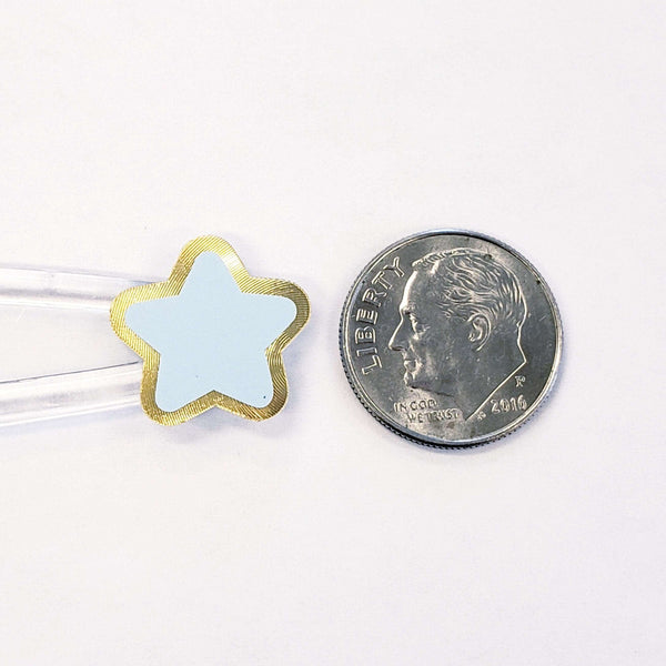 Pastel Rainbow Star Stickers, set of 70 small soft colored kawaii stars for cards, journals, envelopes, invitations, laptops and crafts.