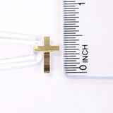 Small Gold Cross Stickers, set of 144 mirror gold religious crosses for envelopes, bible study, church group, block style, gold cross decals