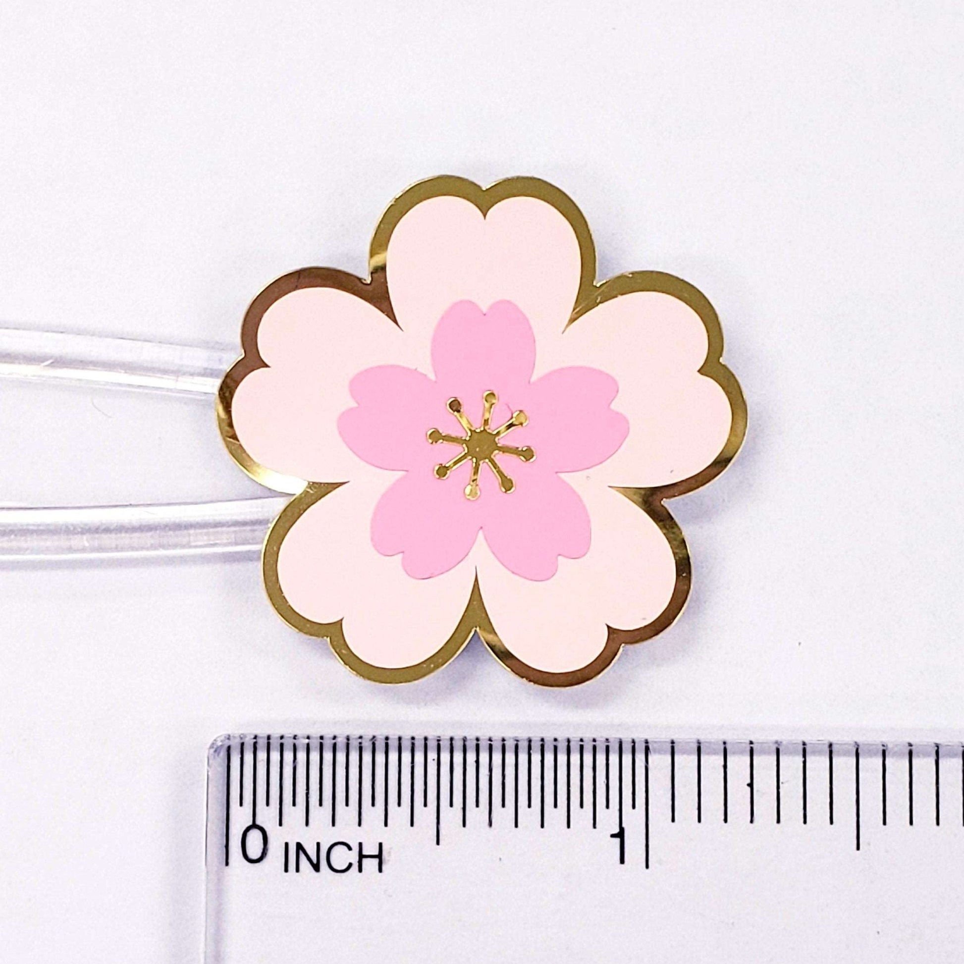 Set of 20 Pink and Gold Cherry Blossom Stickers, Sakura Flower Decals, Spring Crafts, Wedding Envelope Seals, Mother's Day Gift, waterproof.