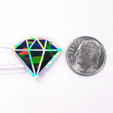 Set of 40 Black Diamond Stickers - Sparkly Gemstone Decals for Journals, Gifts & Scrapbook Embellishments