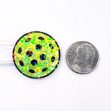 Pickleball stickers, set of 48 bright yellow ball stickers for pickle ball players.